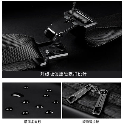 Streetwear Portable Light Nylon Chest Sling Men Bag Korean Style Commuter Travel Man Shoulder Crossbody Bags Backpack for Men