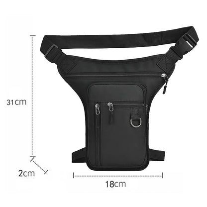 Tactical Travel Bag Waterproof Motorcycle Waist Leg Bag Men Hip Bum Pack Leg Side Bag Ride Bags Outdoor Casual Fanny Pack Bag
