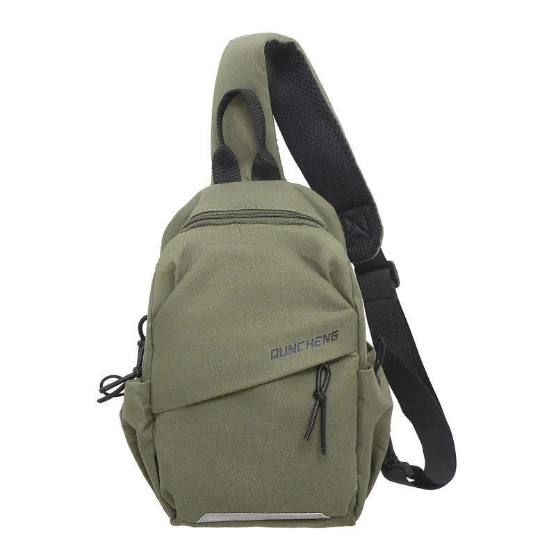 Crossbody Bag Men's Single Shoulder Small Backpack Chest Bag Women's Cycling Sports Mountain Climbing Boys Tablet Lightweight Mo