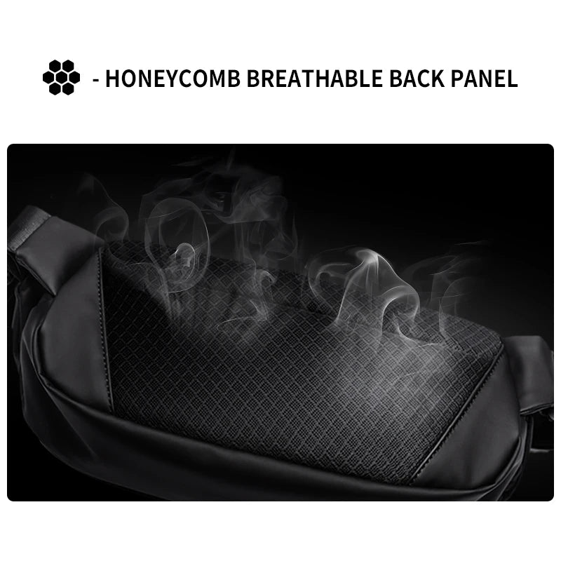 Premium Crossbody Bag Men Youth Travel Sport Fanny Pack Waterproof Breathable Matching Original Design Daily Shoulder Sling Bag