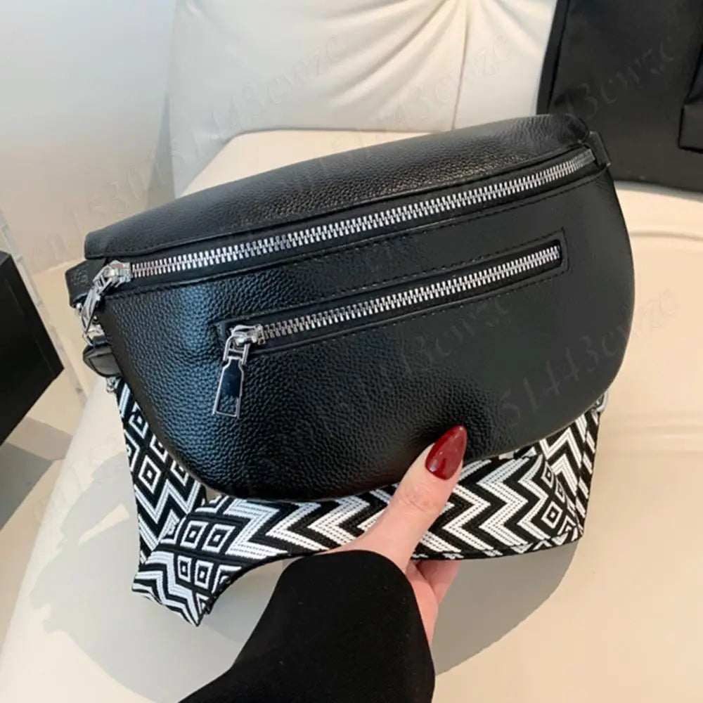 Stylish Crossbody Bag for Women Vintage Chest Bag Simple Shoulder Bag Multi-pocket Fashion Sling Bag Travel Outdoor Bag Bum Bag