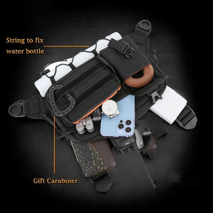 Outdoor Tactical Chest Bag Men's Vest EDC Waterproof Anti-Theft Chest Pack for Cycling Bags Running Front Chest Bag