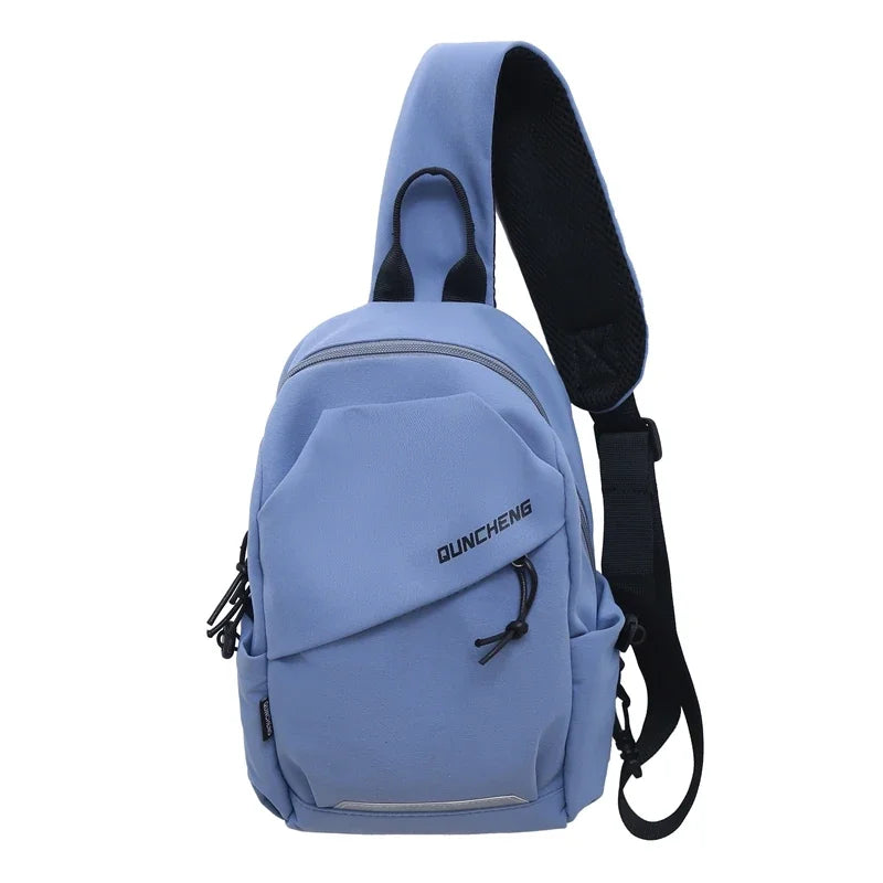 Crossbody Bag Men's Single Shoulder Small Backpack Chest Bag Women's Cycling Sports Mountain Climbing Boys Tablet Lightweight Mo