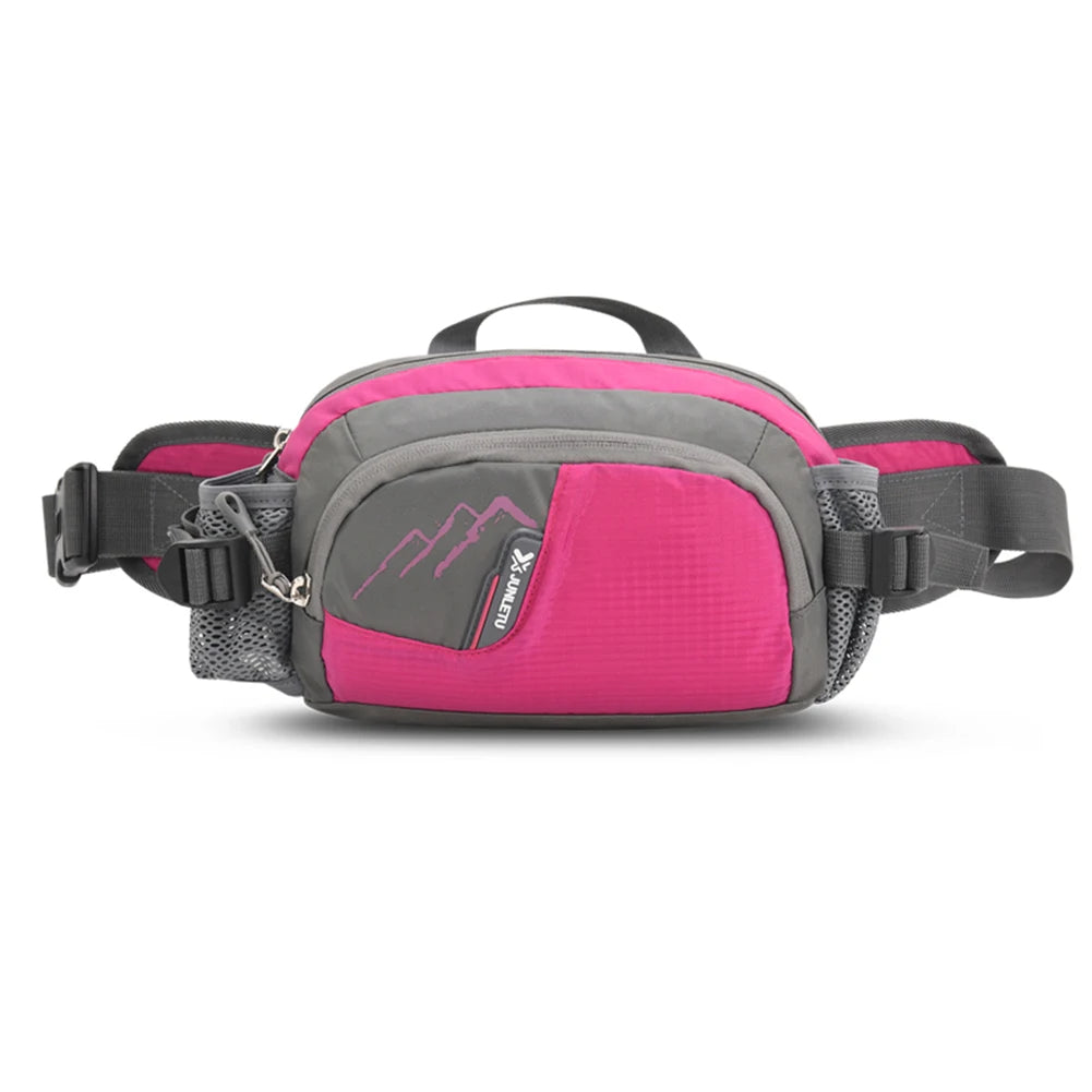 Fanny Pack Running Belt Purse Bum Bag Women Men Sling Waist Pack with Bottle Holder for Cycling for Running Hiking for Hydration