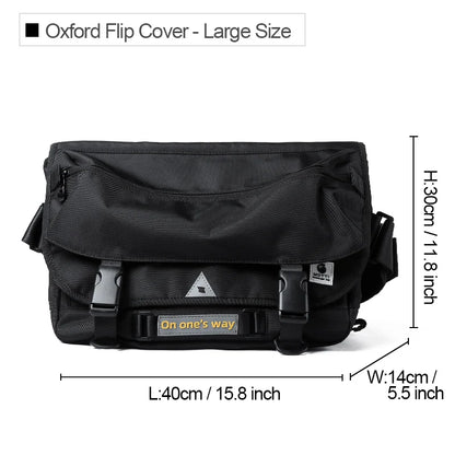 Hot Selling Oxford Male's Messenger Bags Simple Cycling Sports Black Breathable Fashion Outdoor Sling Antitheft Crossbody Bag