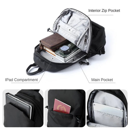 MOYYI Fashion Casual Outdoor Men Chest Sling Bag Women Waterproof Multilayer One Shoulder Small Backpack Nylon Crossbody Bag