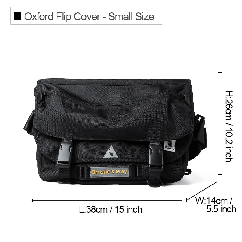 Hot Selling Oxford Male's Messenger Bags Simple Cycling Sports Black Breathable Fashion Outdoor Sling Antitheft Crossbody Bag