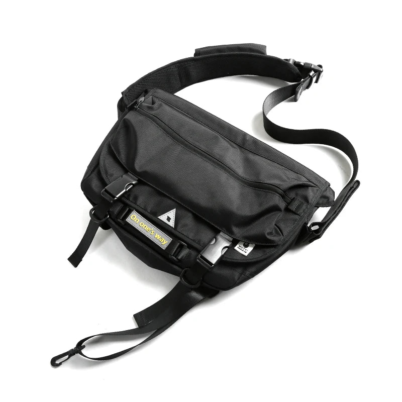 Hot Selling Oxford Male's Messenger Bags Simple Cycling Sports Black Breathable Fashion Outdoor Sling Antitheft Crossbody Bag