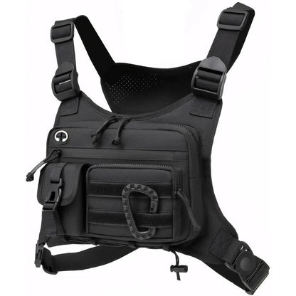 Outdoor Tactical Chest Bag Men's Vest EDC Waterproof Anti-Theft Chest Pack for Cycling Bags Running Front Chest Bag