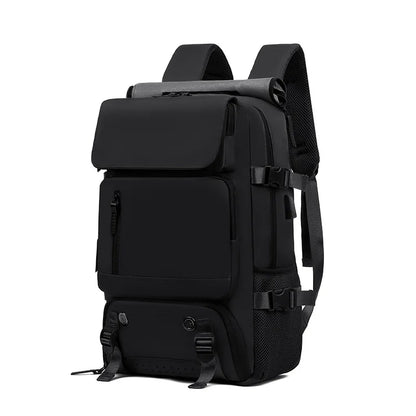 Large capacity travel backpack with shoe cabinet, stylish travel commuting bag, 16 inch business laptop backpack, outdoor hiking