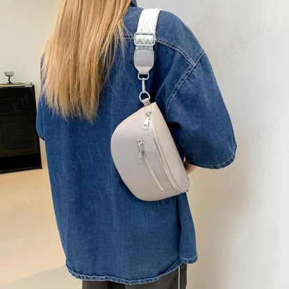 Stylish Crossbody Bag for Women Vintage Chest Bag Simple Shoulder Bag Multi-pocket Fashion Sling Bag Travel Outdoor Bag Bum Bag