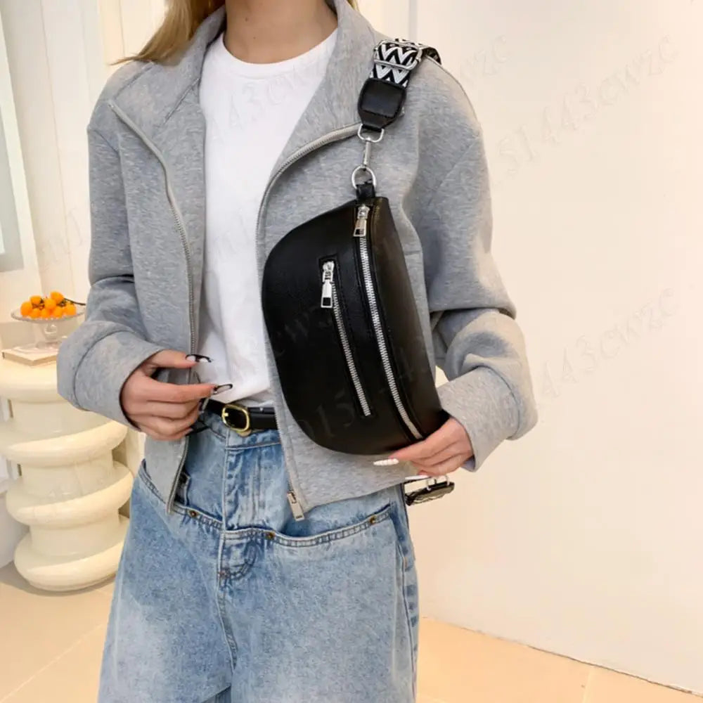 Stylish Crossbody Bag for Women Vintage Chest Bag Simple Shoulder Bag Multi-pocket Fashion Sling Bag Travel Outdoor Bag Bum Bag
